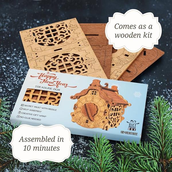 Gift Puzzle Box / Happy New Year Tree