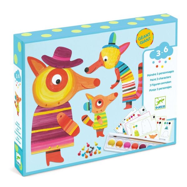 Image Peinture pour les petits / La famille renard