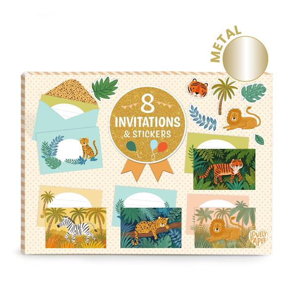 Image Invitations / Animaux de la jungle #CO 6#