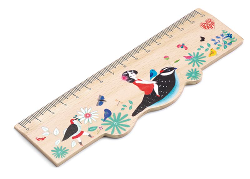 Image Wooden Ruler / Chic    #CO 10#*