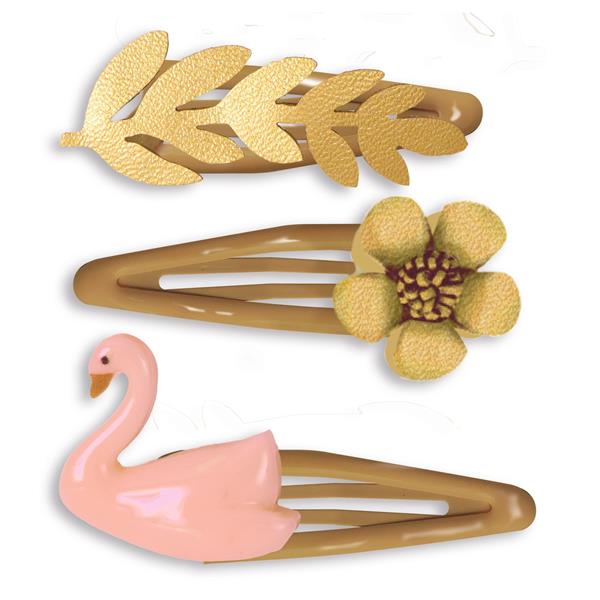 Image Plume / Barrettes Carmen x3