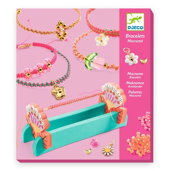 Image Macramé / Bracelets roses