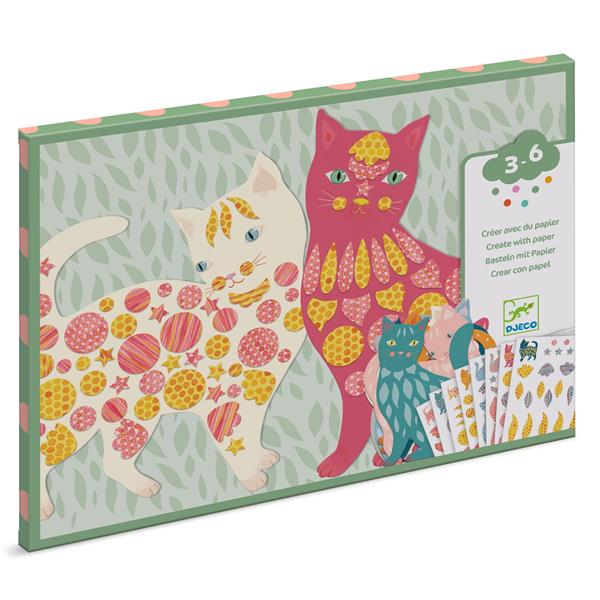 Image Create with paper / Elodie’s cute cats