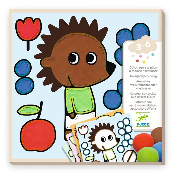 Image Air-dry clay coloring / Naughty Garden Friends