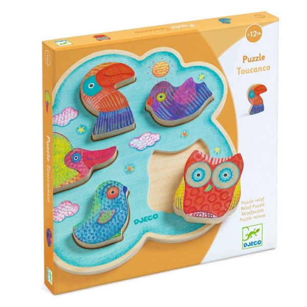 Image Wooden puzzle / Toucanco / 5 pcs*