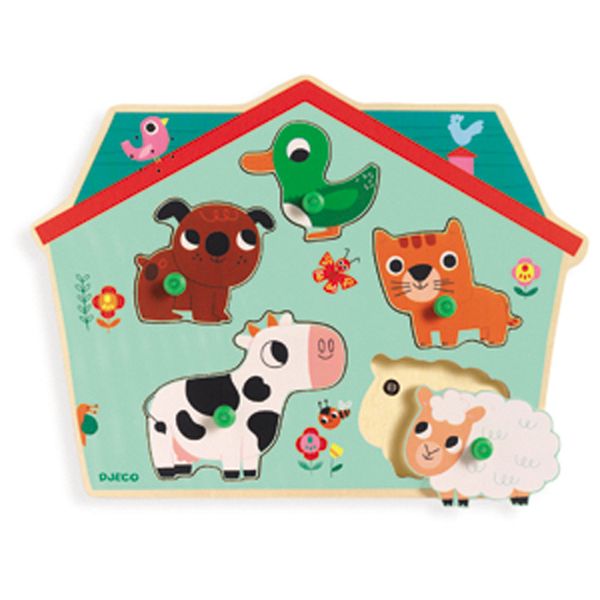 Image Sound Puzzle / Ouaf woof / 5 pcs