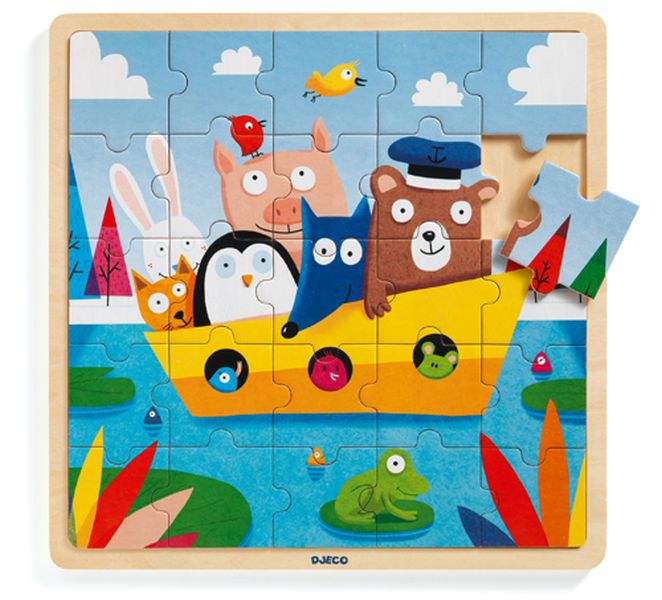 Image Puzzle bois / Puzzlo Boat / 25 pces*