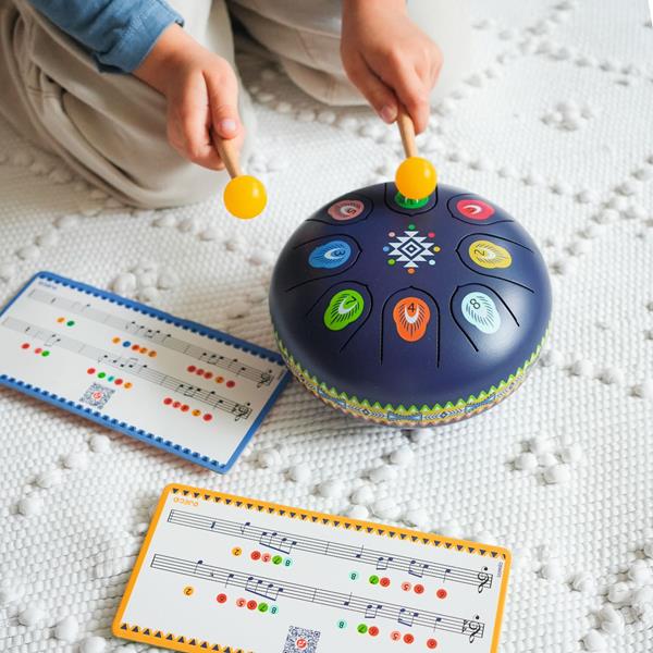 Animambo / Tambour à languettes bleu - 8 notes