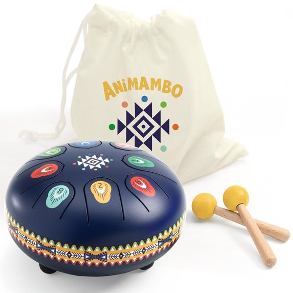 Animambo / Tambour à languettes bleu - 8 notes