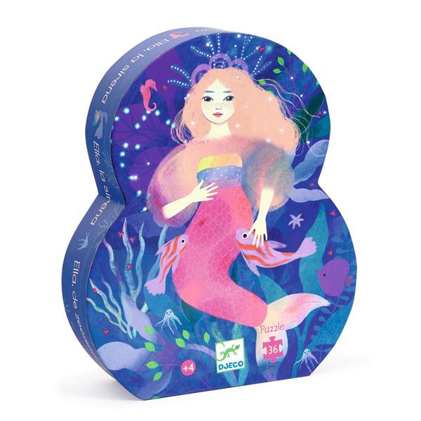Image Silhouette puzzle / Ella, the mermaid - 36pcs