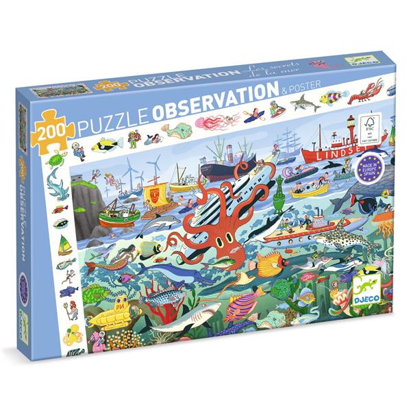 Image Puzzle observation / Les secrets de la mer - 200 pcs