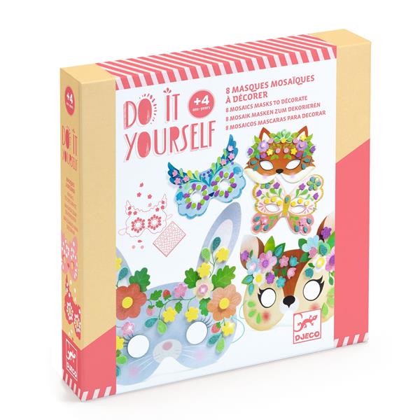 Image DIY / Masques mosaïques / Animaux de la forêt