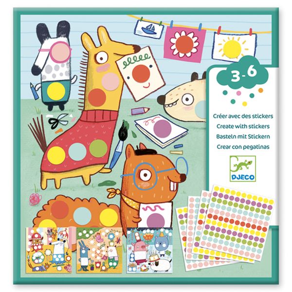 Image Stickers / With coloured dots*