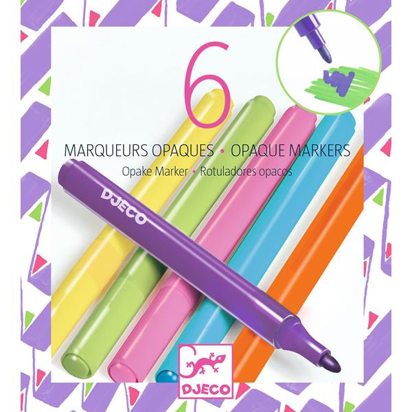 Image 6 opaque markers / 80s