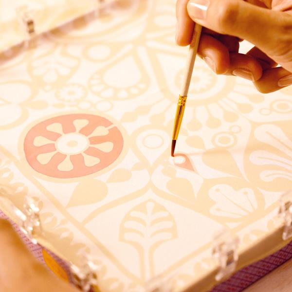 Atelier 11, peinture sur soie