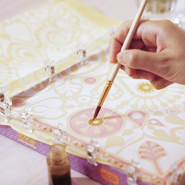 Atelier 11, peinture sur soie
