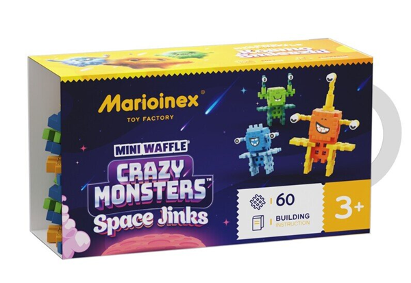 Image Mini Waffle - Monstres Fous : Folies Spatiales 60 pcs (fr-en)