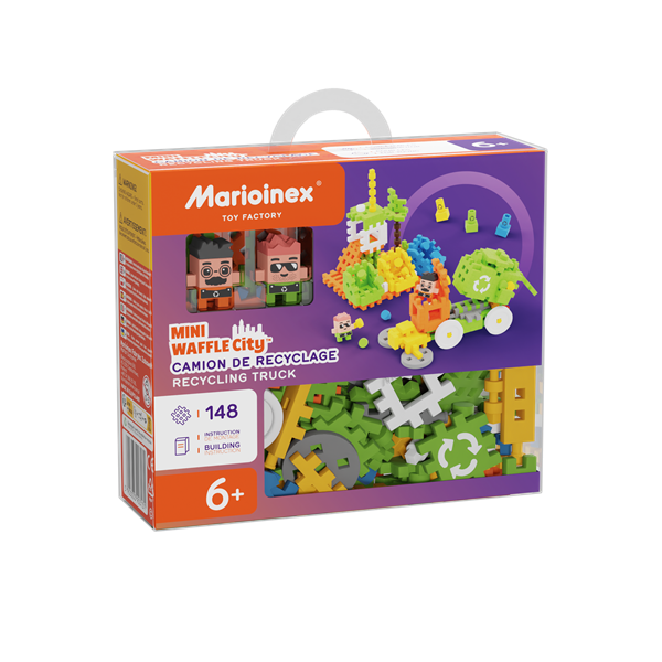 Image Mini Waffle - Recycling Truck 148 pcs (FR-EN)