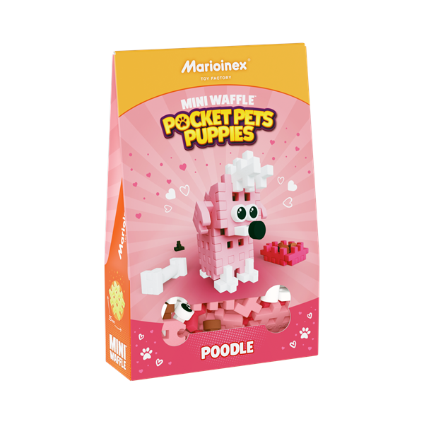 Image Mini Waffle - Pocket Puppies : Poodle 47 pcs (fr-en)