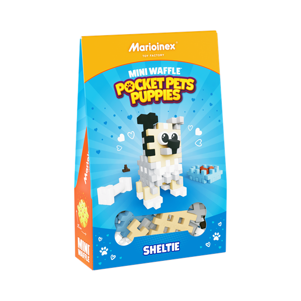 Image Mini Waffle - Pocket Puppies : Sheltie 49 pcs (fr-en)