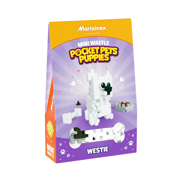 Image Mini Waffle - Pocket Puppies : West Terrier 49 pcs (fr-en)