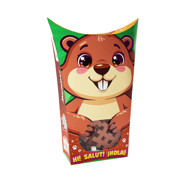 Image Mini Waffle - Pocket Pets : Beaver 25 pcs (fr-en)