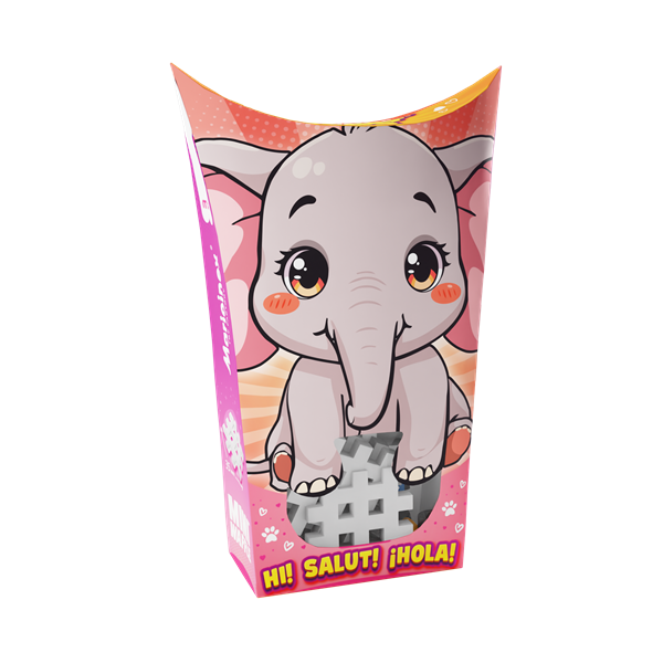 Image Mini Waffle - Pocket Pets : Elephant 25 pcs (fr-en)