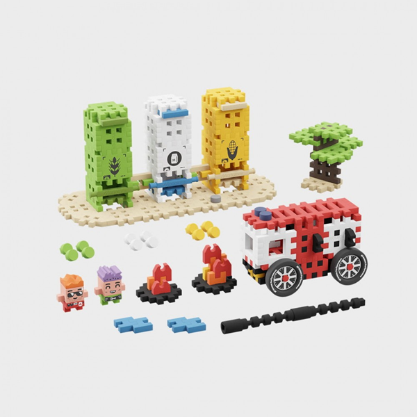 Mini Waffle City - Pompiers en action 148 pcs (fr-en)