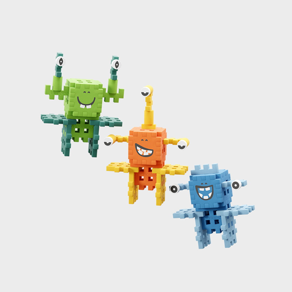 Mini Waffle - Monstres Fous : Folies Spatiales 60 pcs (fr-en)
